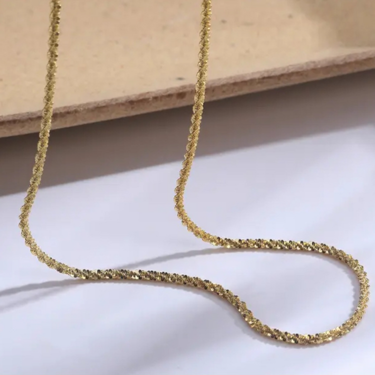 Shimmer Double Chain Necklace