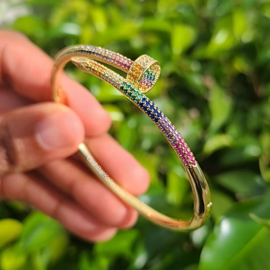 Rainbow Nail Bracelet